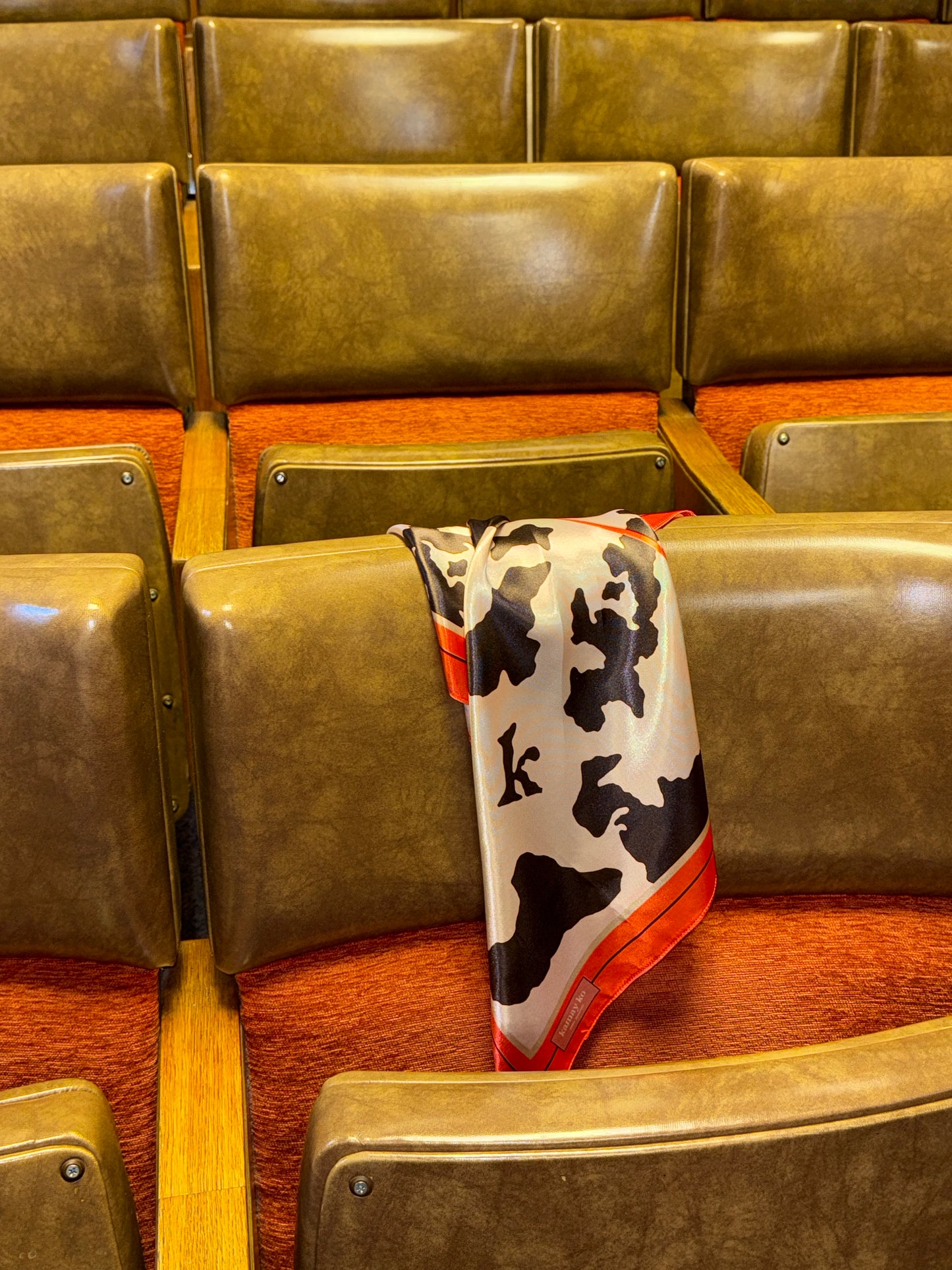 NONNA - Silk Scarf - Cow