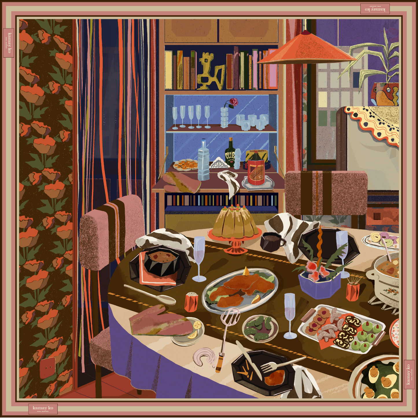 NONNA - Silk Scarf - Nonna