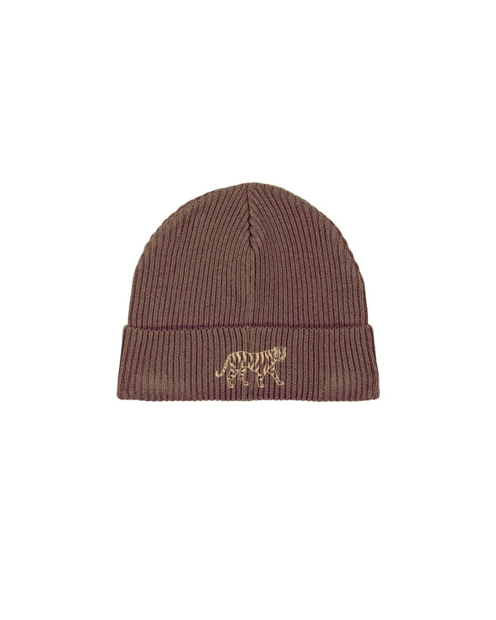 TIGER POWER - Knitted Beanie - Mocha