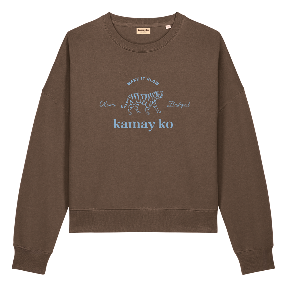 TIGER POWER - Women Sweatshirt - Mocha