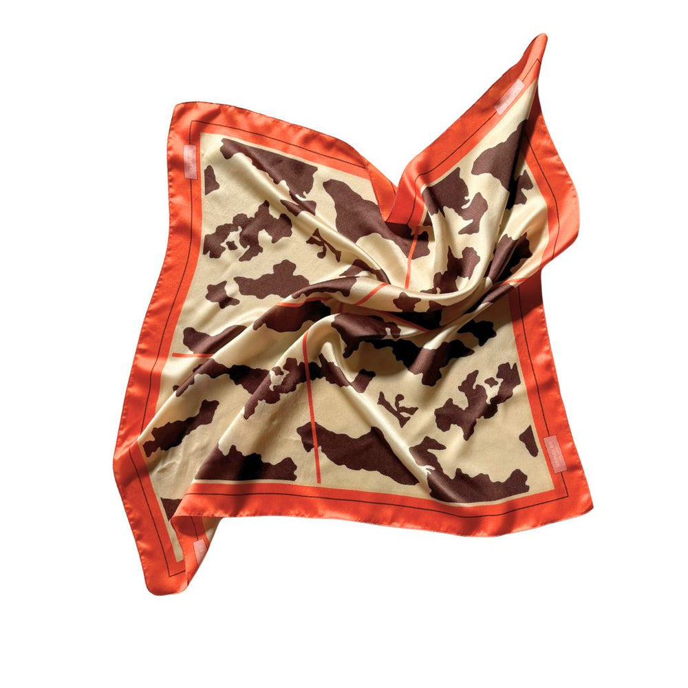 NONNA - Silk Scarf - Cow