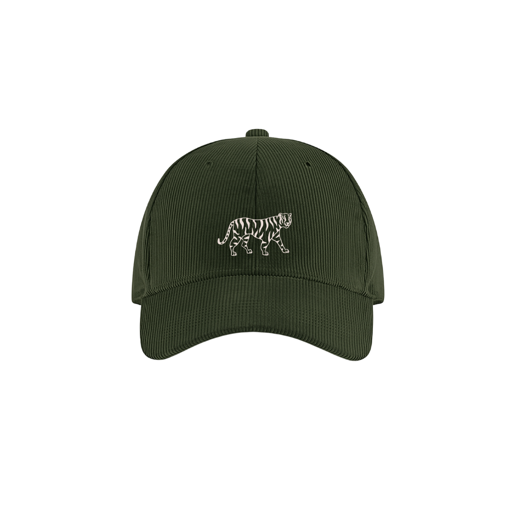 TIGER Baseball cap- Cord- Forest Green