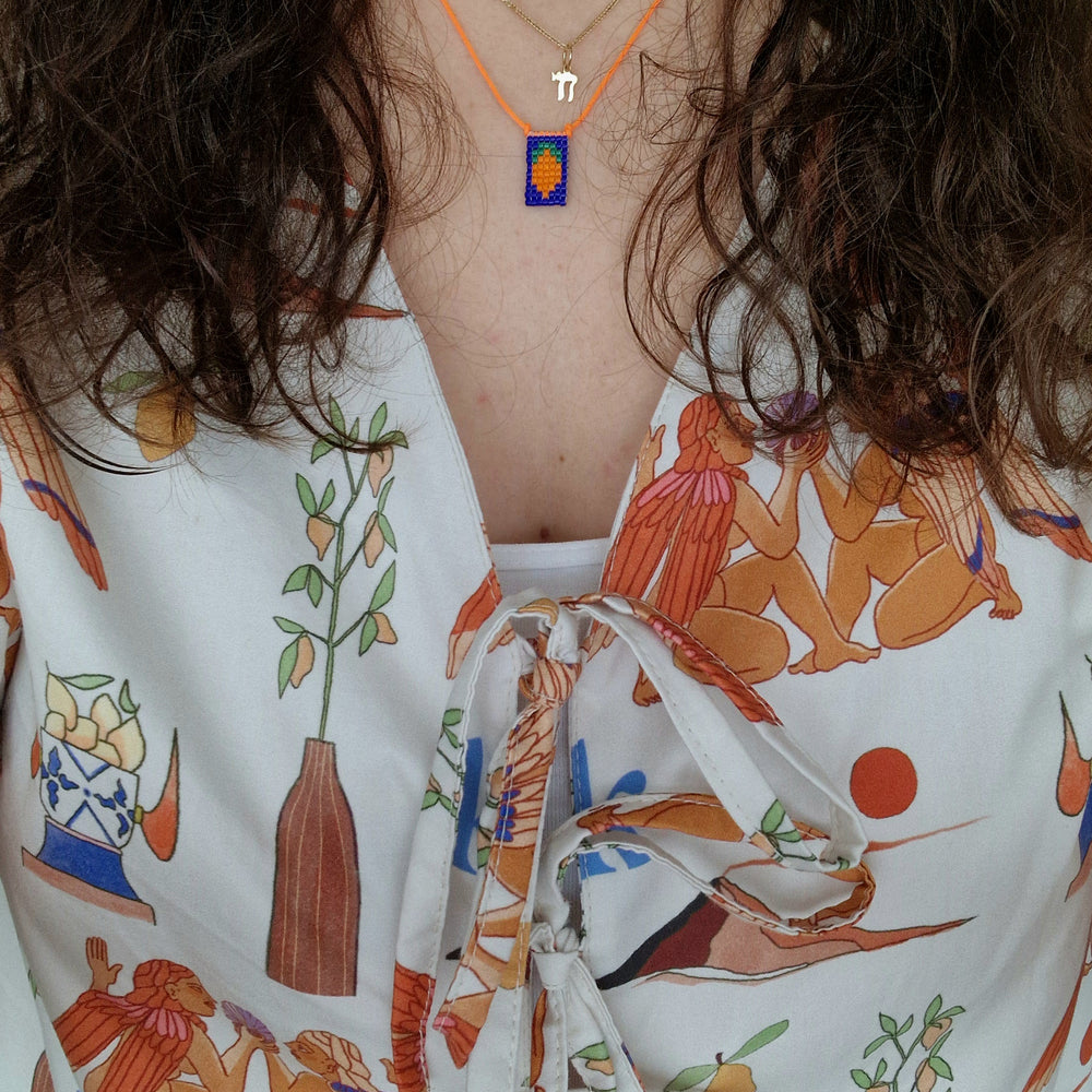 
                      
                        Kamay Ko x Osha - Necklace - Blue Lemon
                      
                    