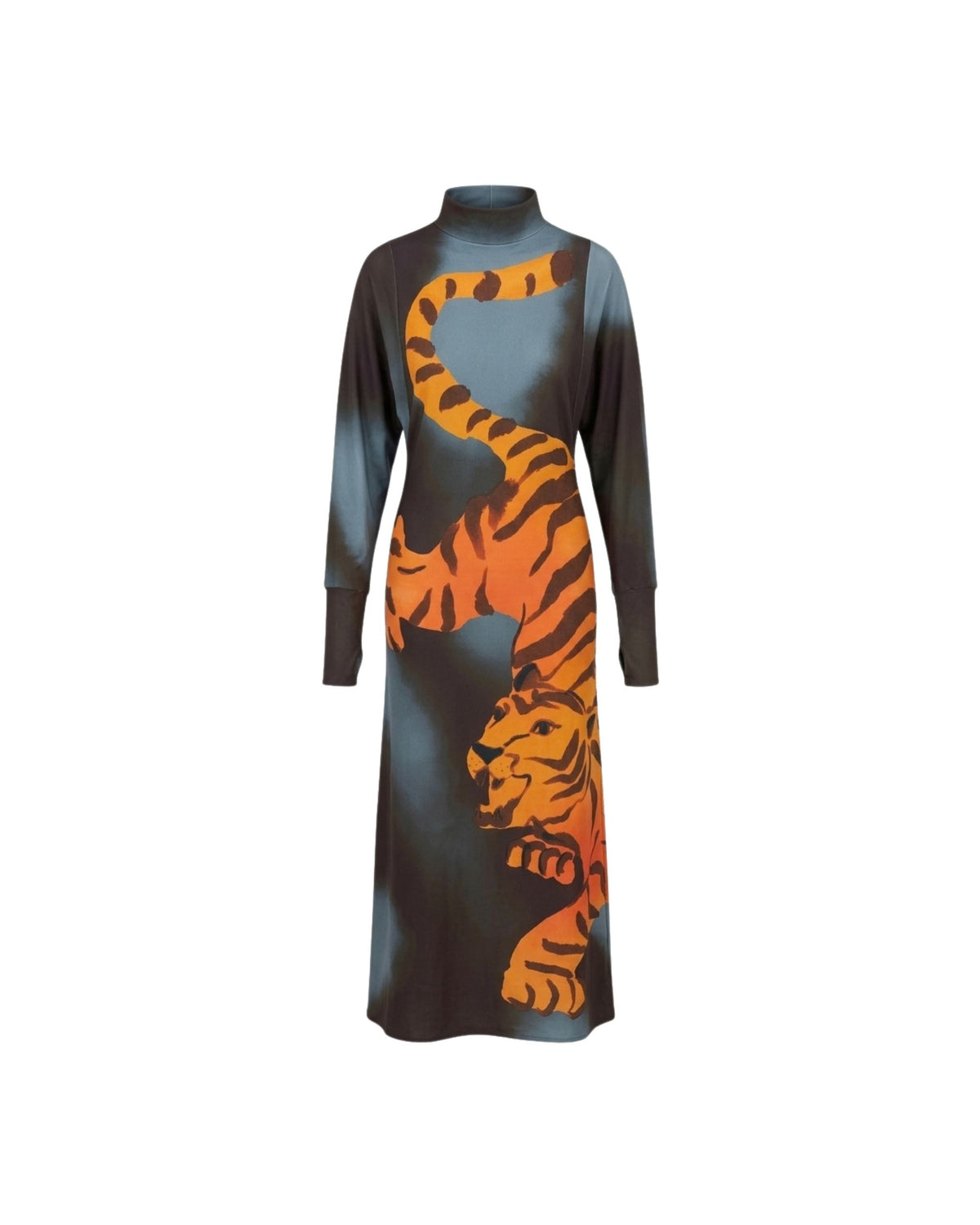 TORA - Turtleneck Dress - Tiger