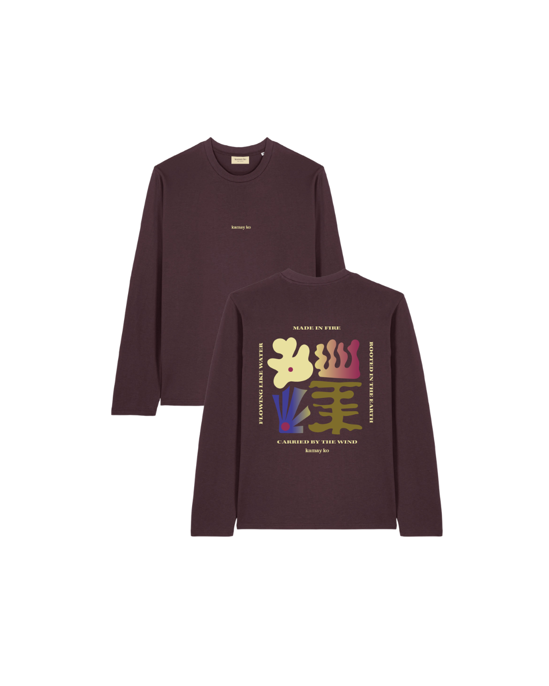 VULCANA - Unisex Long sleeve - Elements - Mahagony