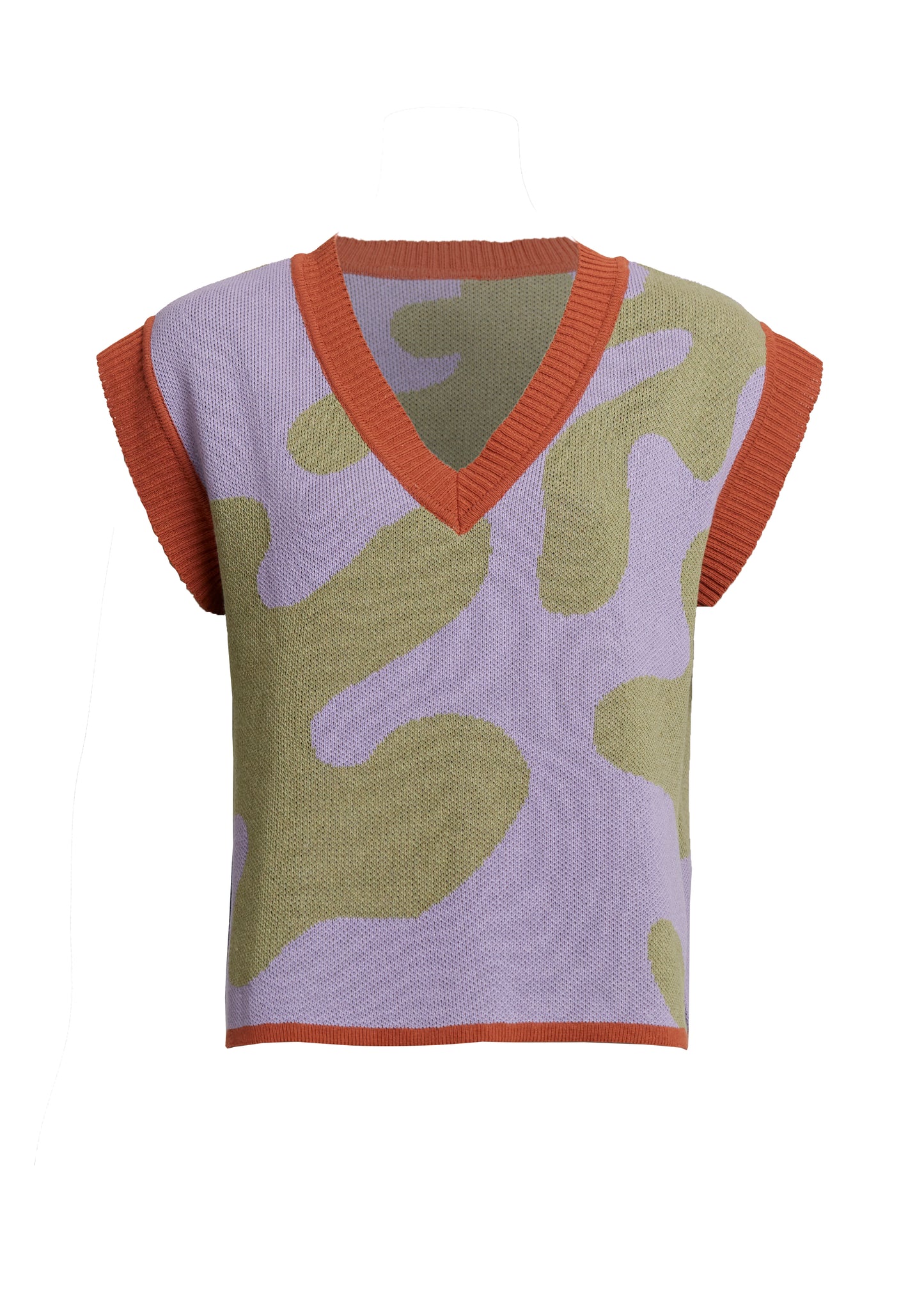 NONNA - Knitted Vest  - Fig