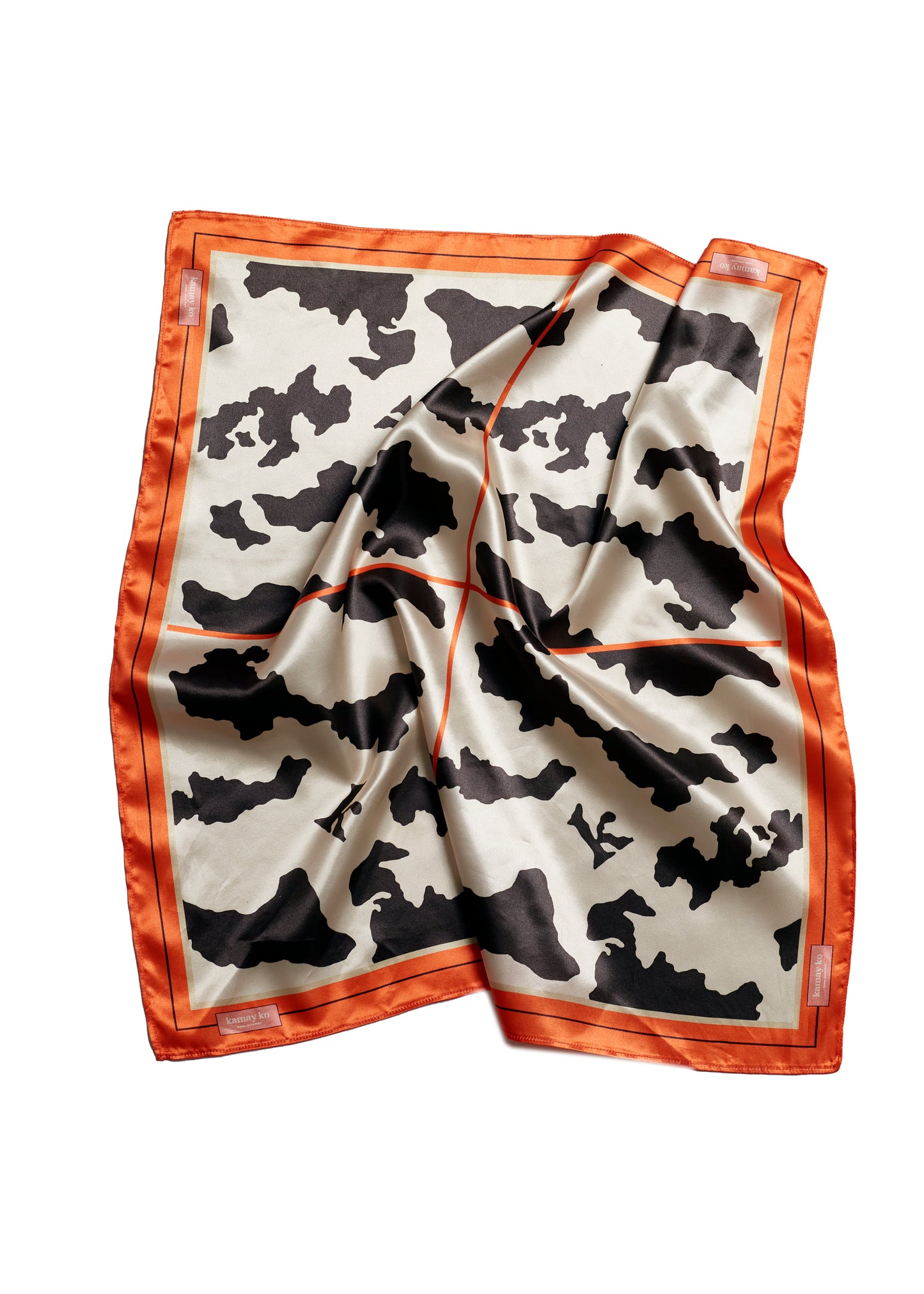 NONNA - Silk Scarf - Cow