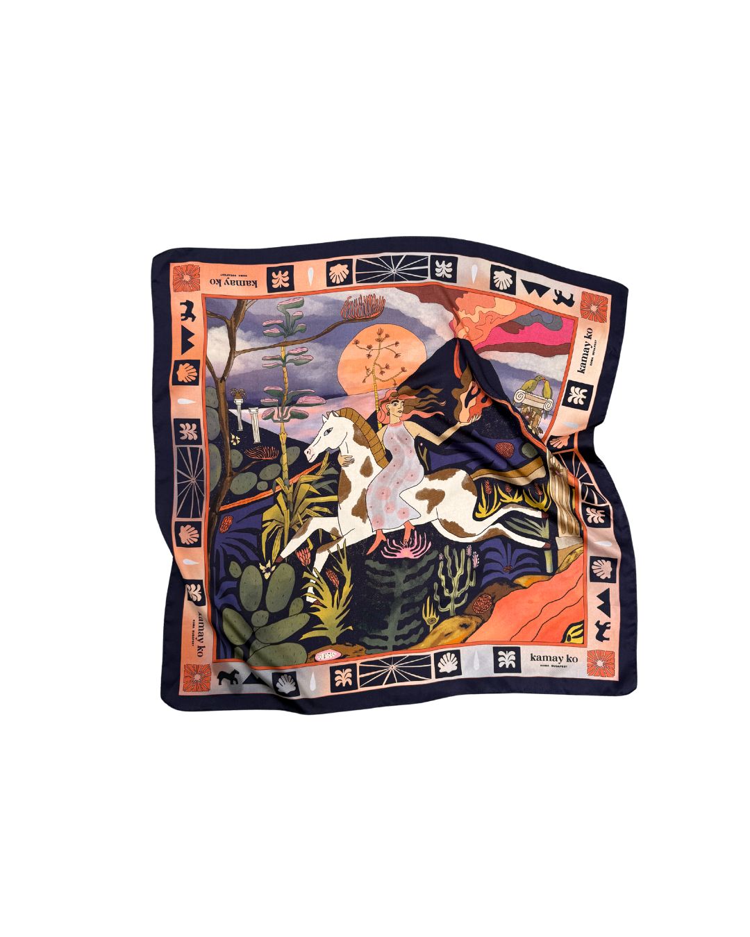VULCANA - Silk scarf