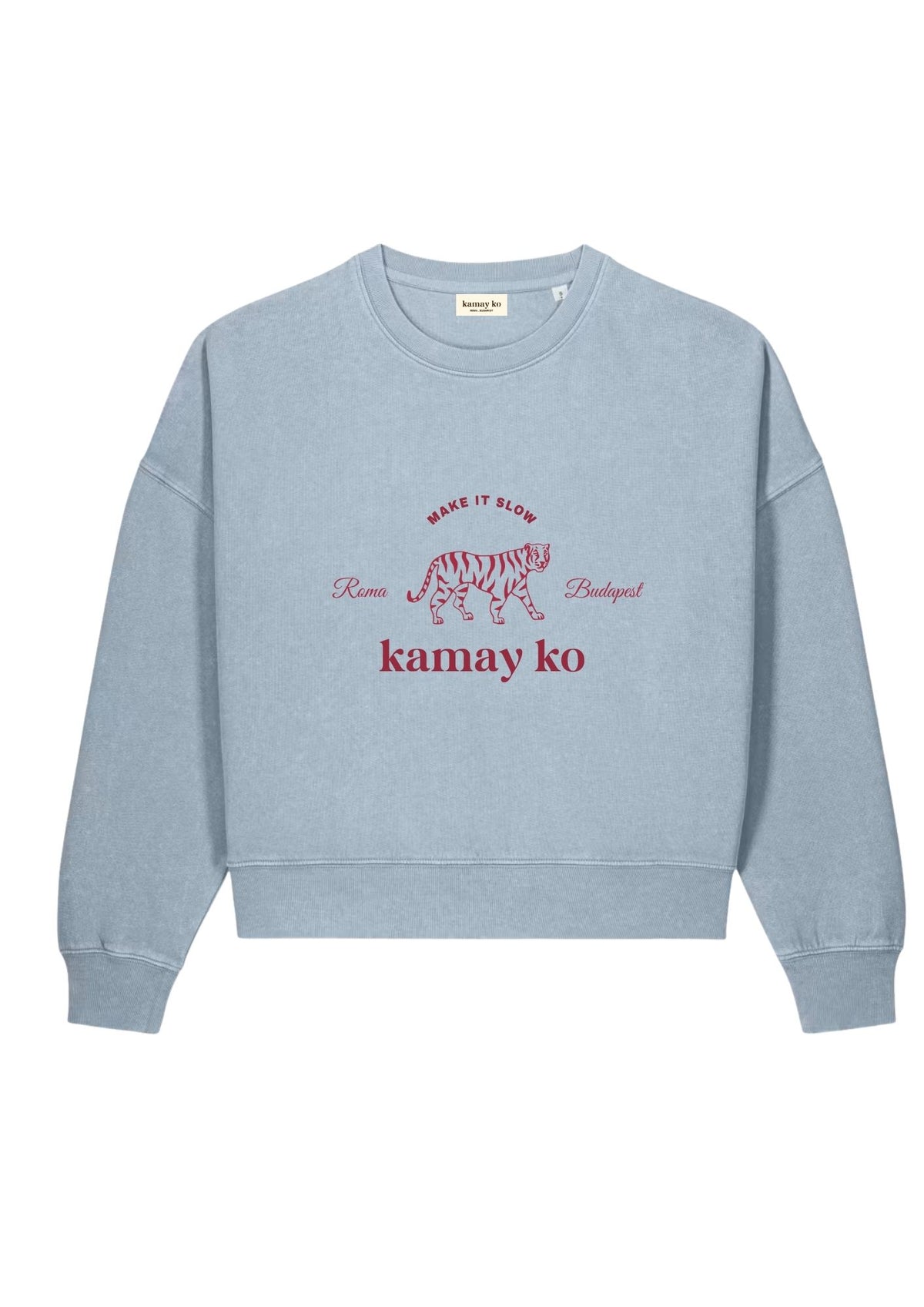 TIGER POWER - Women Sweatshirt - Baby blue