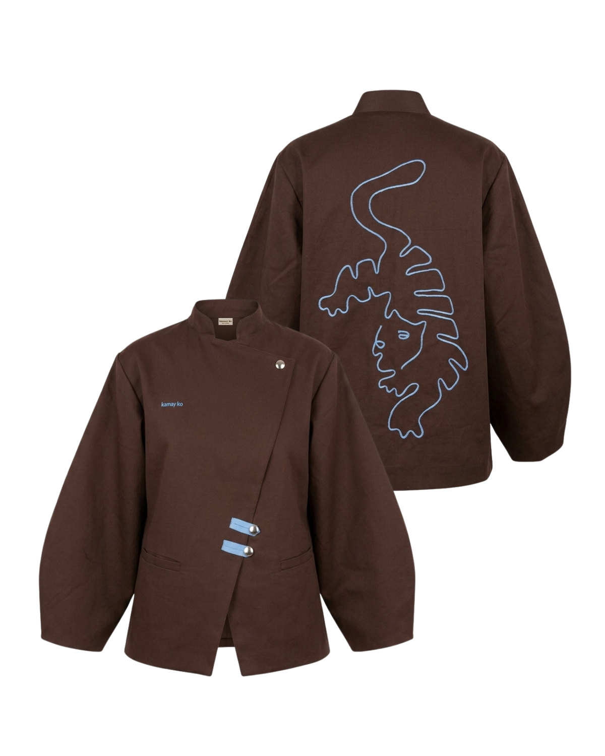 TORA - Blazer - Dark brown