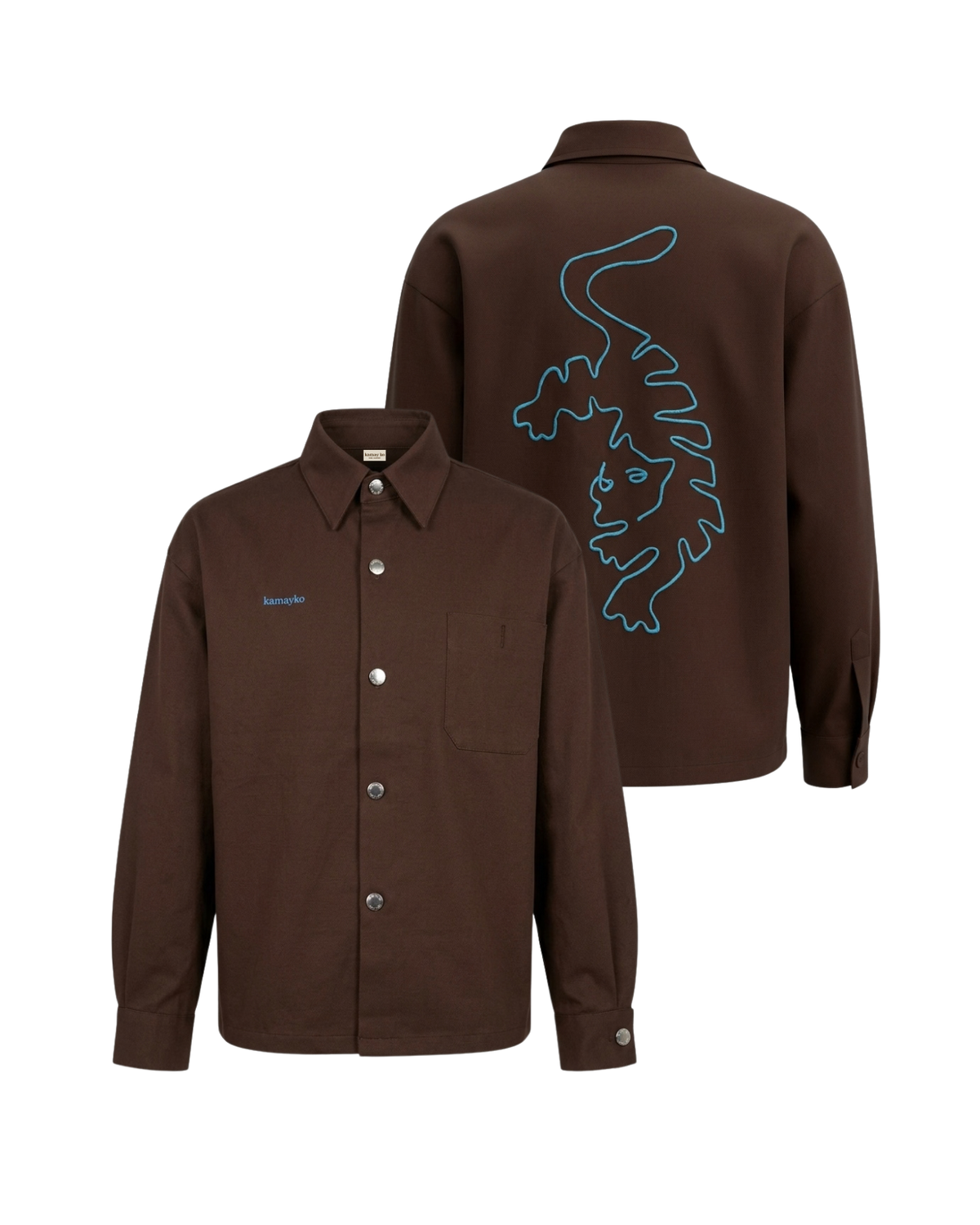 TORA - Unisex Shirt - Dark brown