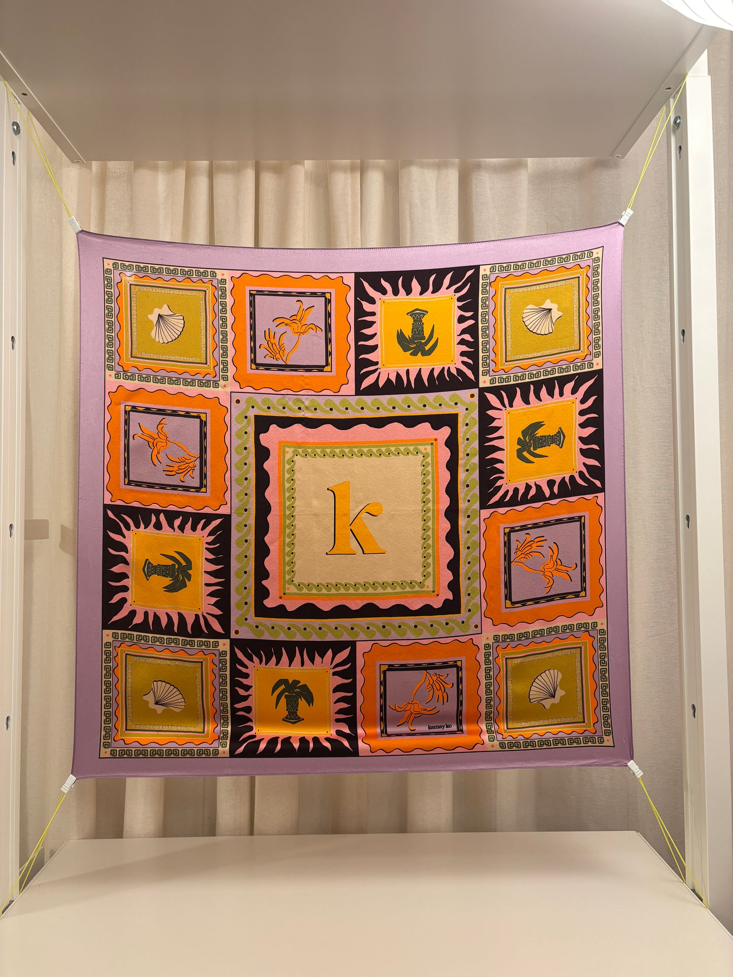 Aviv Dinner Party- Borghese Silk Scarf - PROTOTYPE