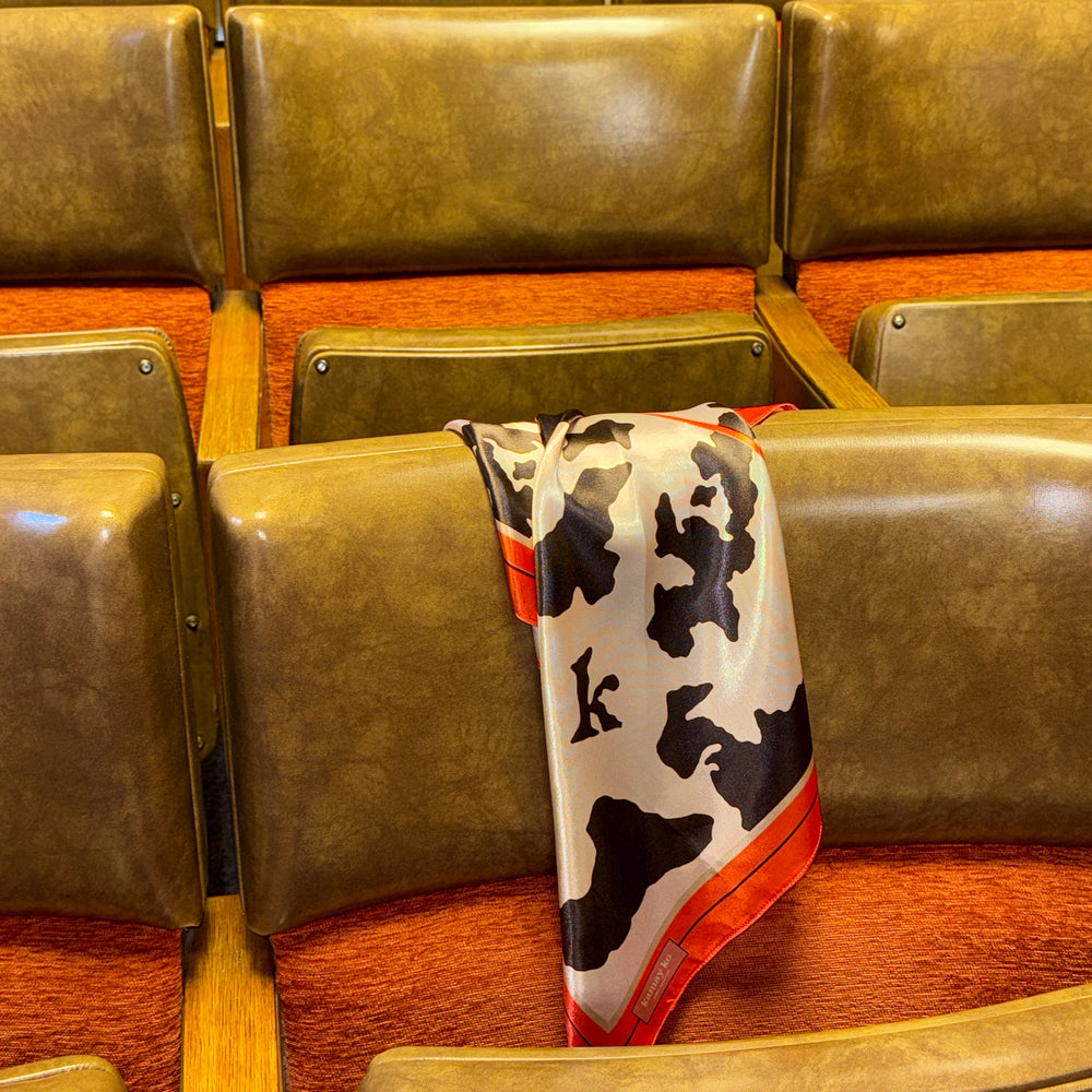 
                      
                        NONNA - Silk Scarf - Cow
                      
                    