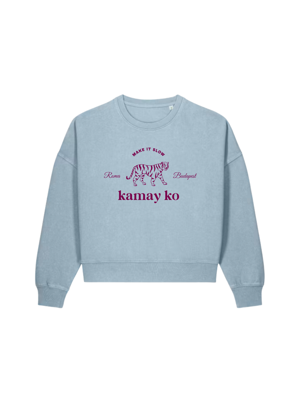 TIGER POWER - Women Sweatshirt - Baby blue