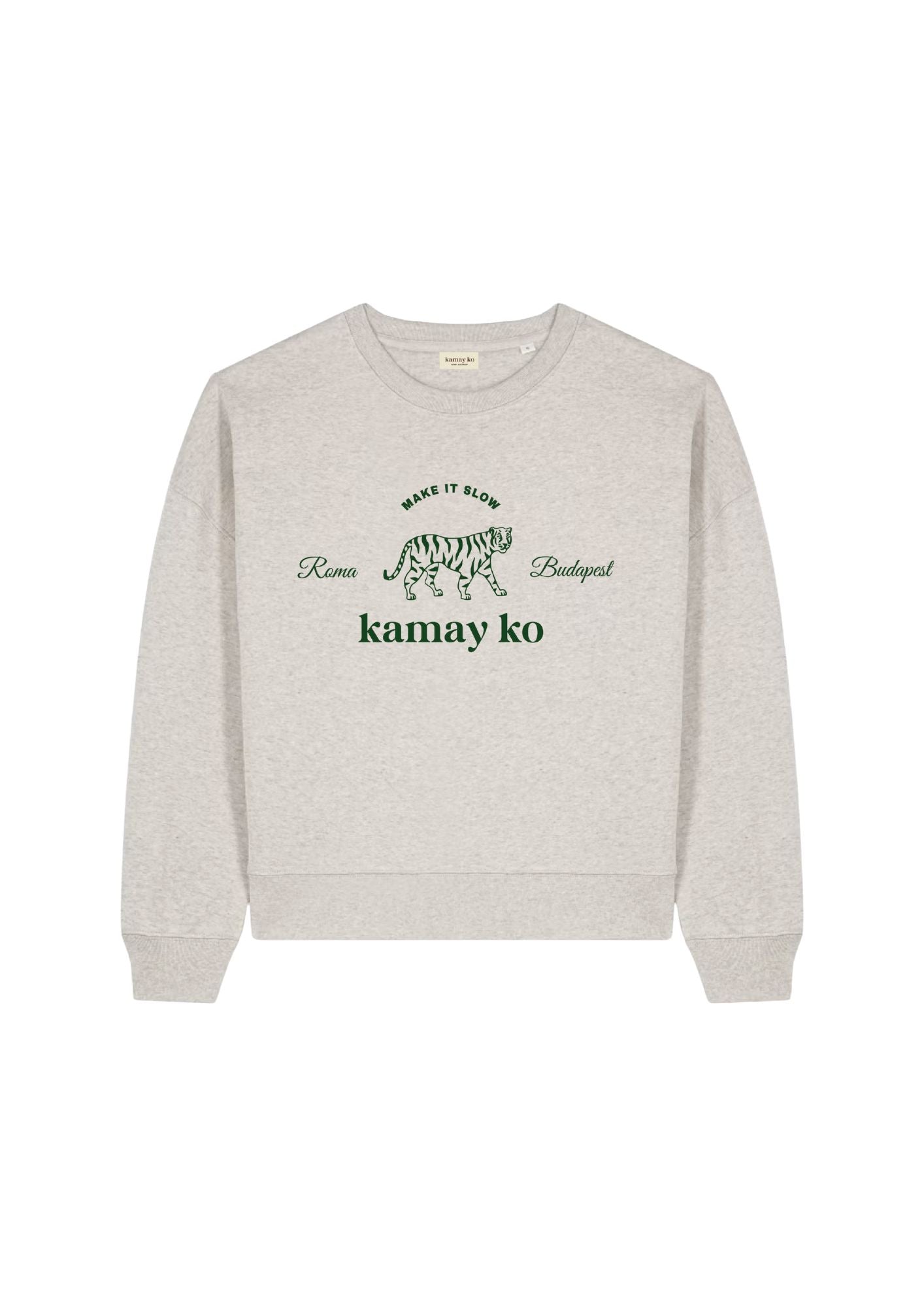 TIGER POWER - Women Sweatshirt - Light Grey