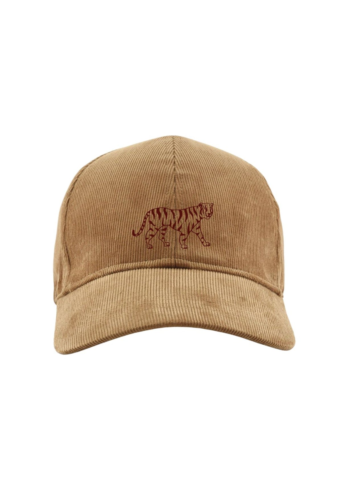 TIGER Baseball cap- Cord- Camel