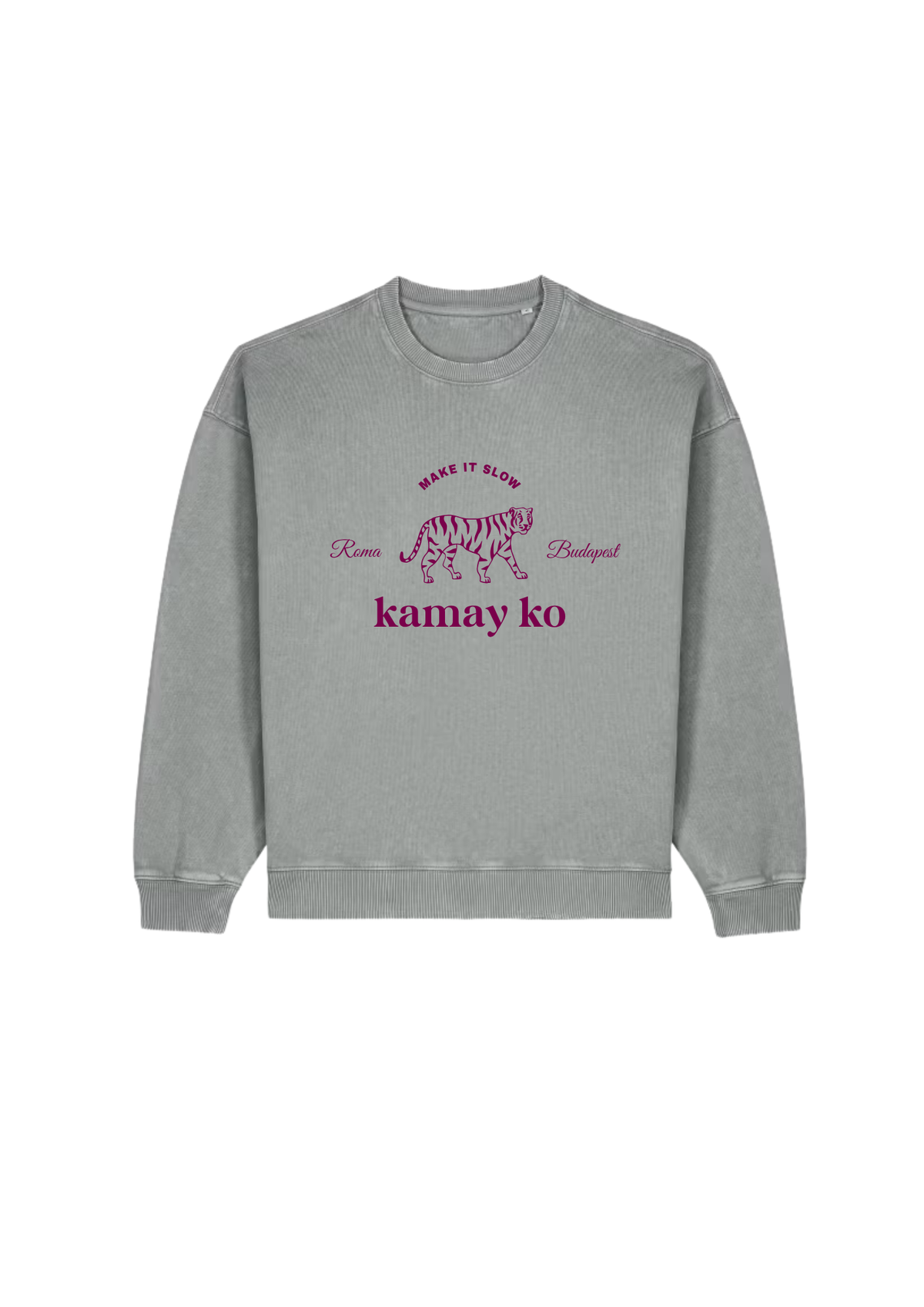 TIGER POWER - Unisex Sweatshirt - Dyed grey
