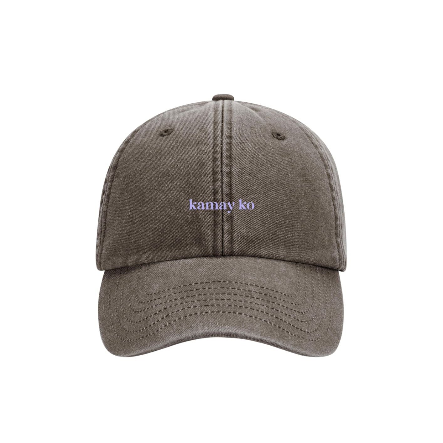 Kamay Ko - Baseball Cap - Washed Brown