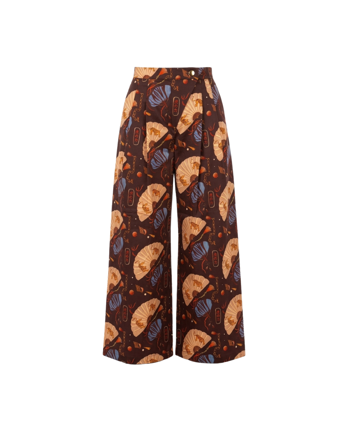 TORA - Trousers - Brown Fan