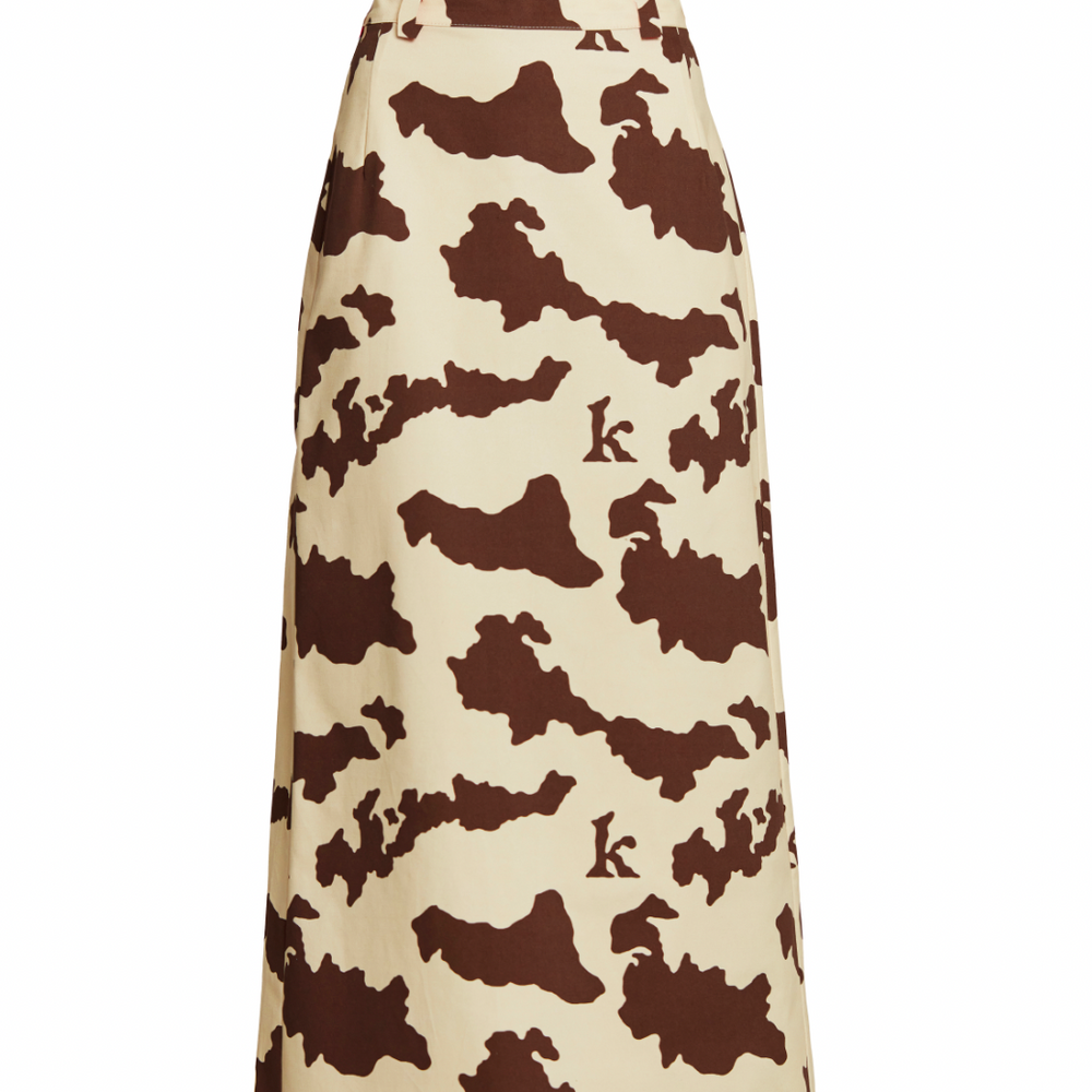 NONNA - Long Skirt - Cow