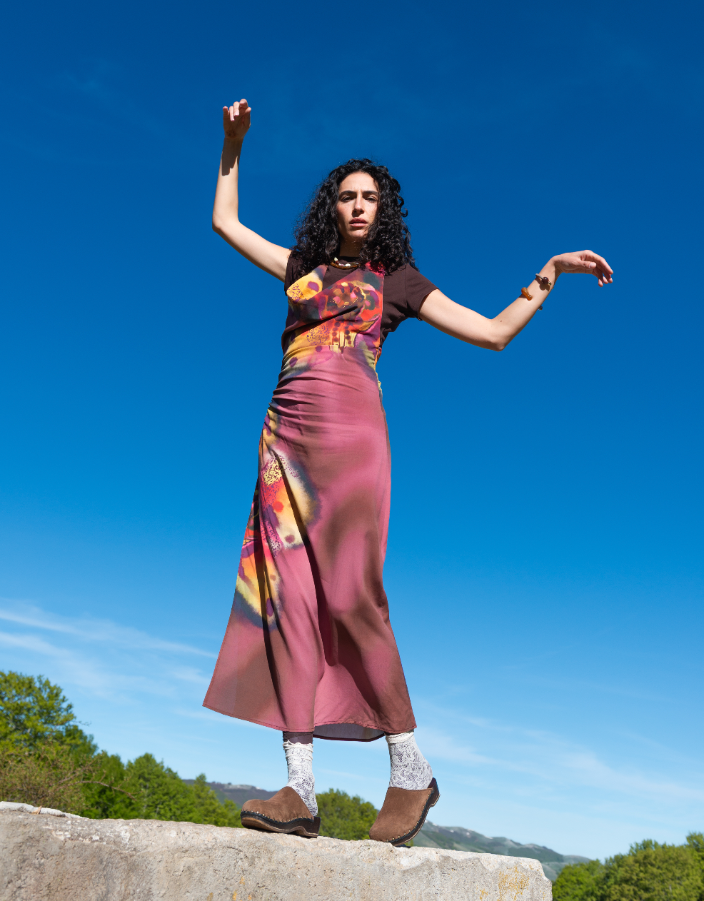 VULCANA - Halter Neck Dress - Orchid