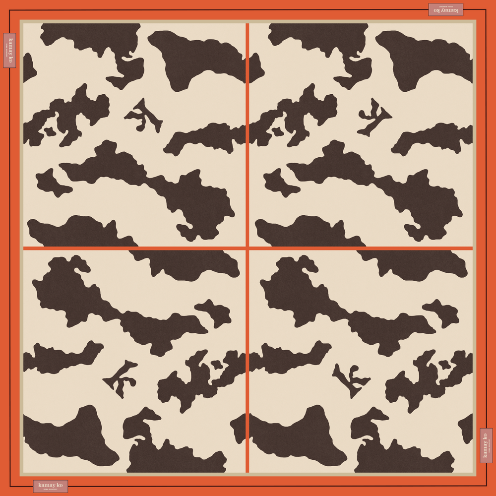 
                      
                        NONNA - Silk Scarf - Cow
                      
                    