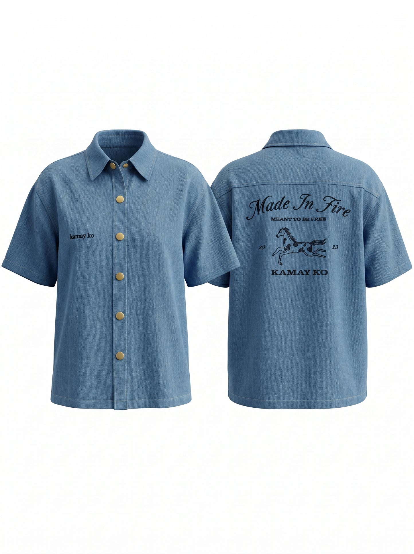 VULCANA - Shirt  - Light denim
