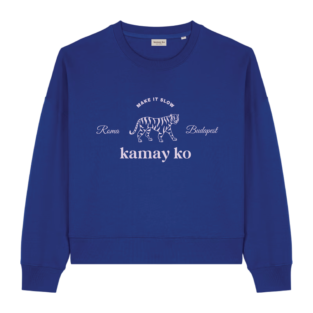 TIGER POWER - Women Sweatshirt - King Blue