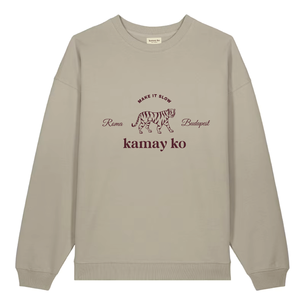 TIGER POWER - Unisex Sweatshirt - Desert Sand