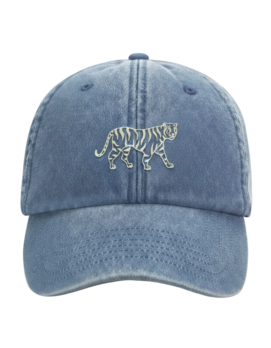 TIGER - Baseball Cap - Light denim