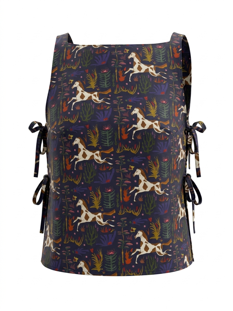 VULCANA - Side Tie Top - Horse
