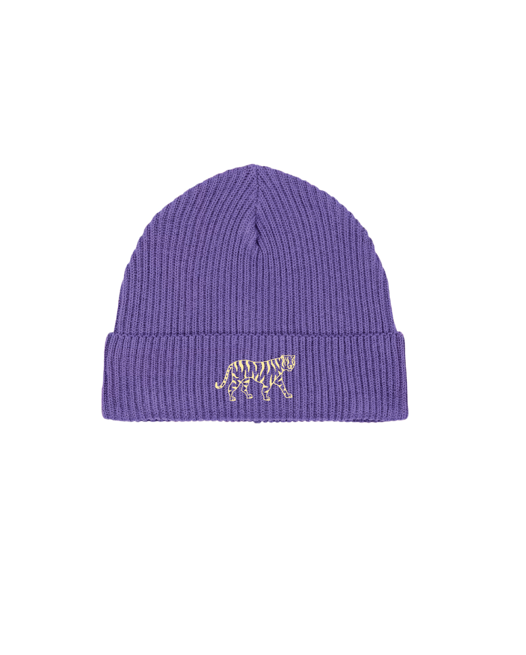 TIGER POWER - Knitted Beanie - Purple