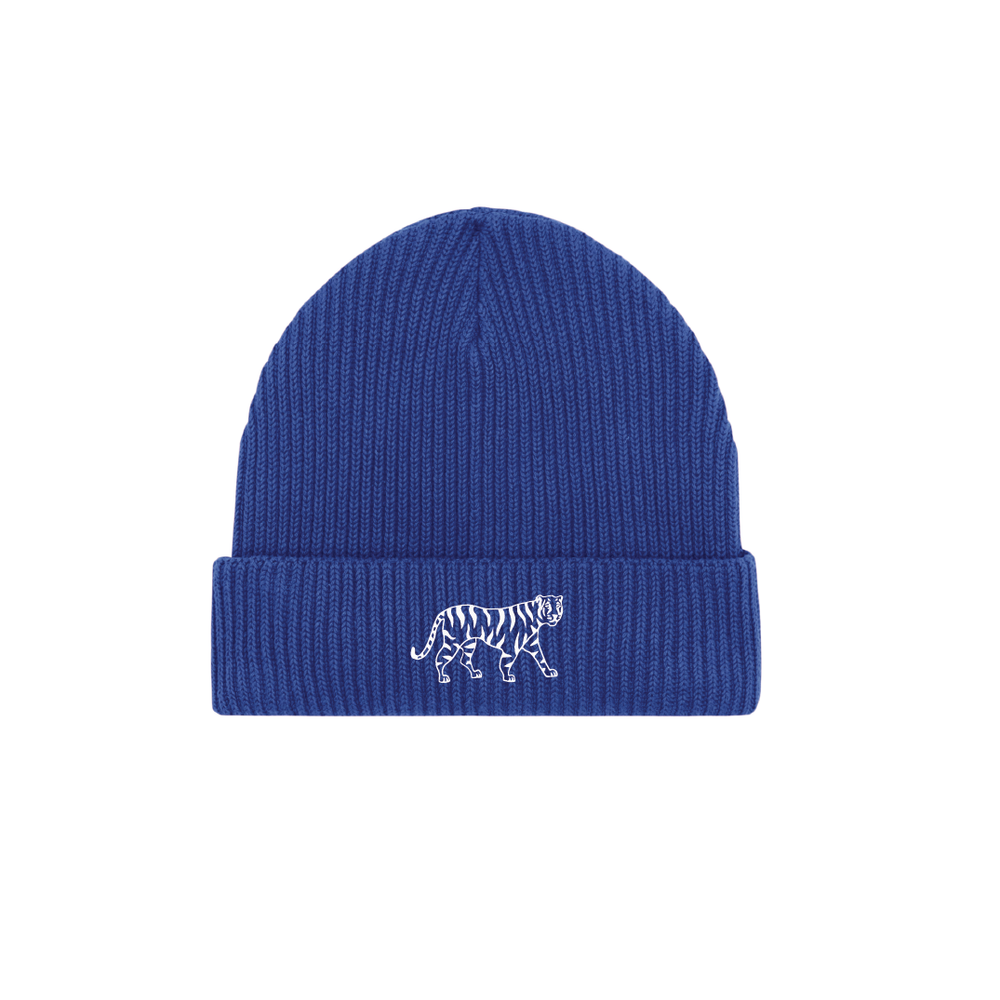 TIGER POWER - Knitted Beanie - King Blue