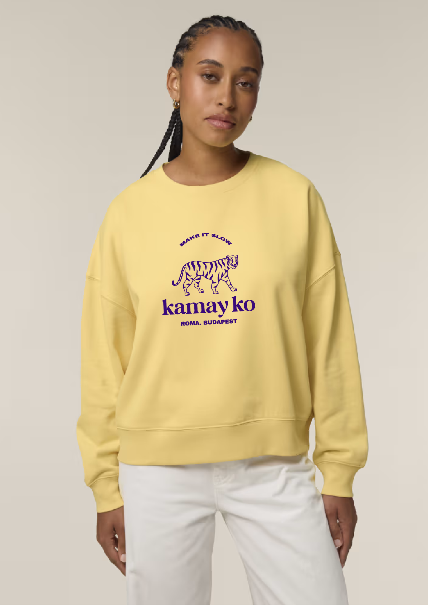 TIGER POWER - Women Sweatshirt - Butter