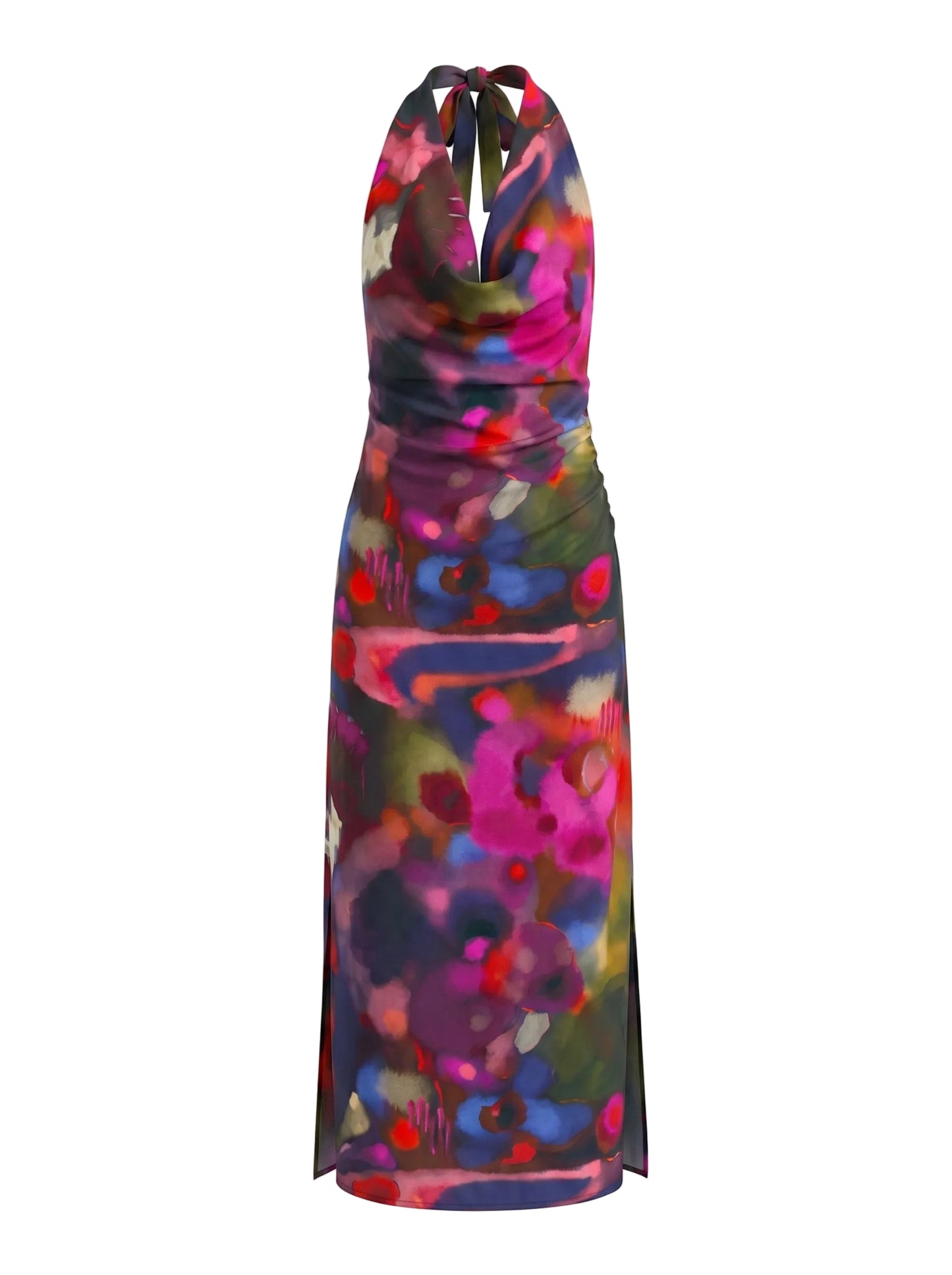 VULCANA - Halter Neck Dress - Abstract
